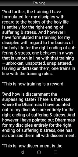 Training Sutta - Buddhism Screen 3