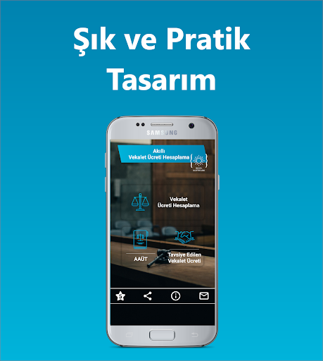 Android application Akıllı Vekalet Ücreti Hesaplam screenshort