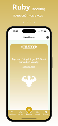 Ruby Fitness Booking