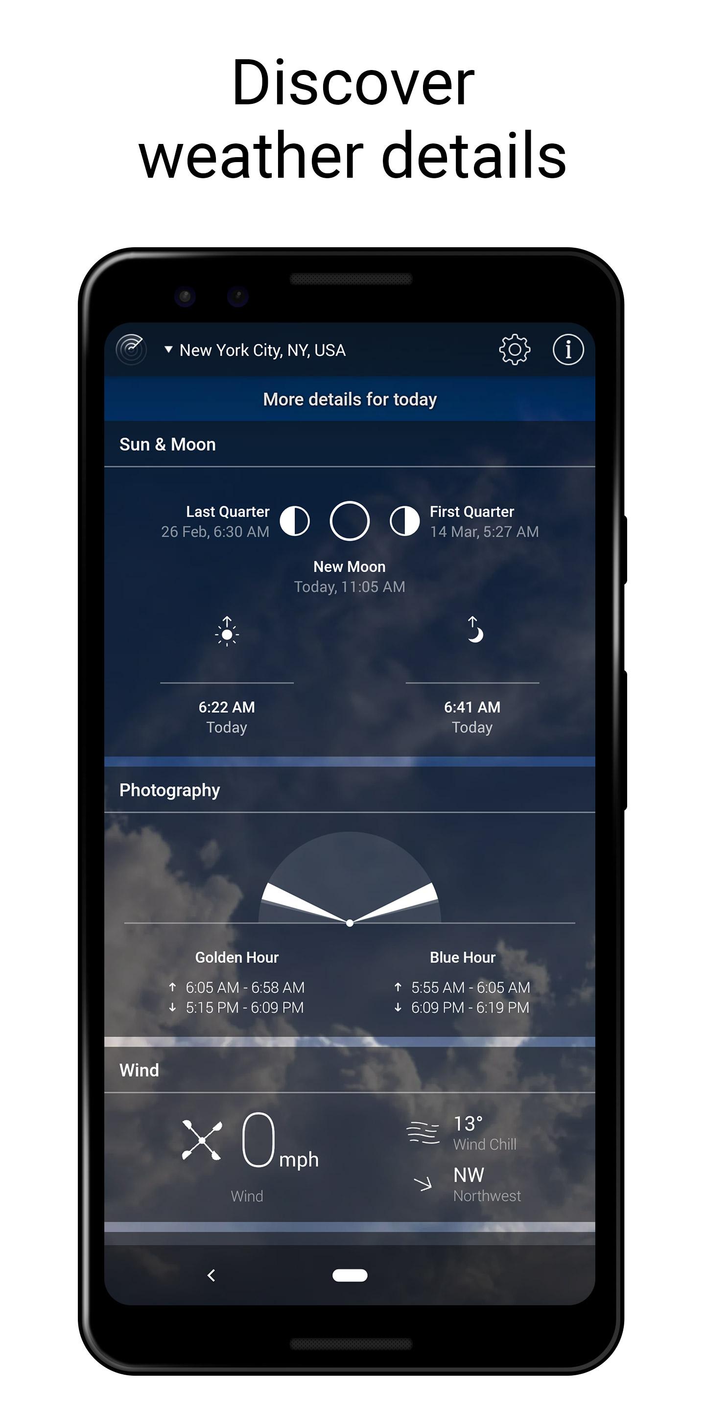Android application Weather Live° - Weather Widget screenshort