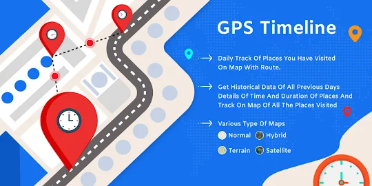 GPS Location Timeline on Map