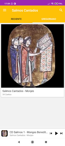 Salmos Cantados - Gregoriano Screen 3