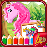 Little Pony Kids Coloring Book icon