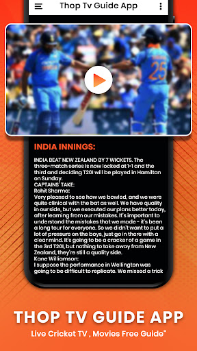 Thop TV Guide - Free Live Cricket TV 2021