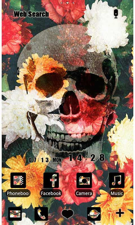 Cool Theme-Flower Skull- - 1.0.12 - (Android)