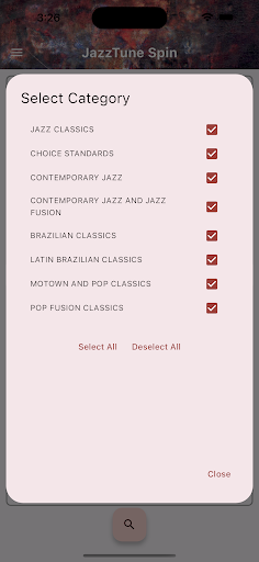 JazzTune Spin Screenshot
