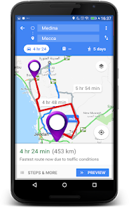 Captura de Pantalla 5 Mapa del buscador de rutas GPS android