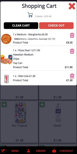 Android application Pick a Pizza Abergavenny screenshort