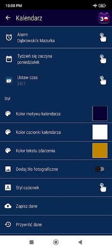 Kalendarz Polski ze Świętami Screenshot