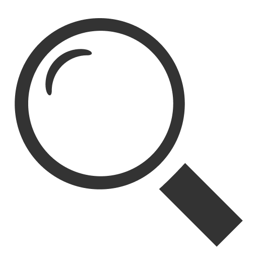 Presbyopia Magnifying glass logo