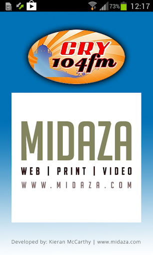 CRY 104FM Radio Player Screen 2