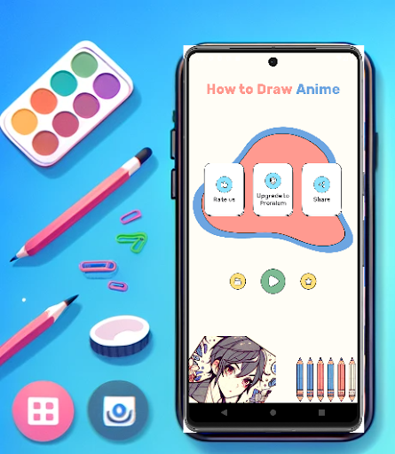 Android application How to Draw Anime & Manga screenshort