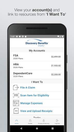 Android application WEX Health Training #2 screenshort