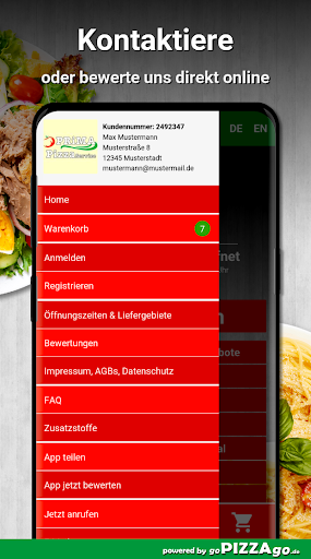 Prima Pizzaservice Glauchau Screen 3