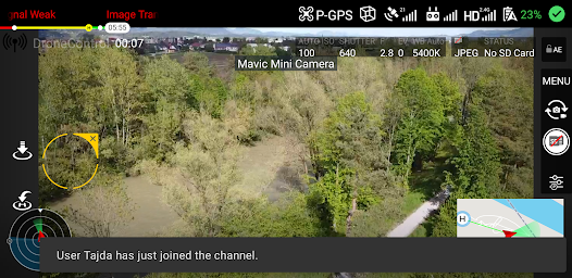 DroneControl - Live stream DJI