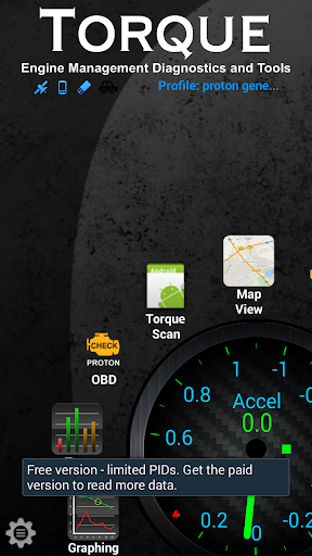 Android application Torque Plugin for PROTON cars screenshort