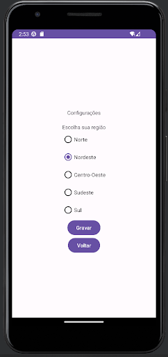 Android application Rede Alertas screenshort