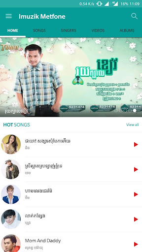 Android application Imuzik Metfone screenshort