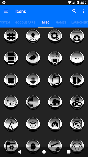 White Icon Pack Style 3 Screenshot