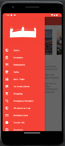 Bratislava City Guide Screen 2