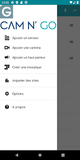 Android application Cam N' GO screenshort