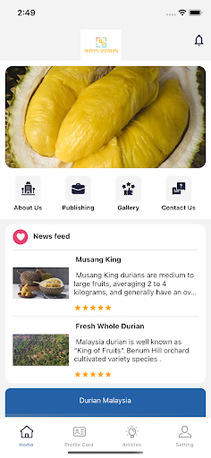 Android application Happy Durian screenshort