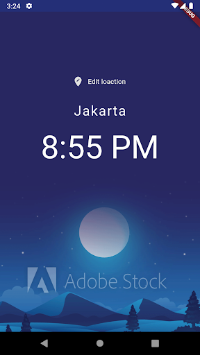 Android application World Time screenshort