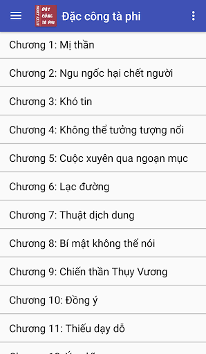 Android application Dac cong Truyen xuyen khong screenshort