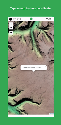 Iceland Offline Topo Map Screen 3