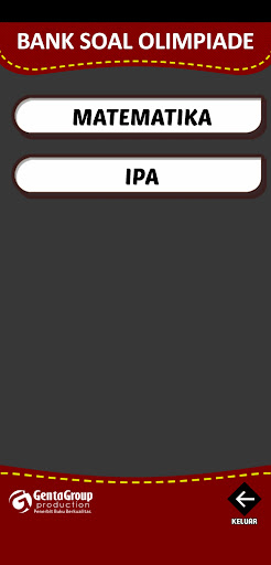 Android application BANK SOAL OLIMPIADE SD screenshort