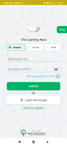 Android application The Learning Nest screenshort