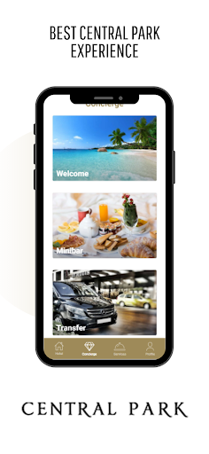 Android application Central Park Hotel screenshort