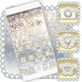Luxury Gold & Silver Launcher Theme icon