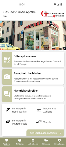 Android application Gesundbrunnen-Apotheke screenshort