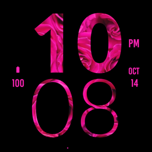 Rose Large Watch Face Logo