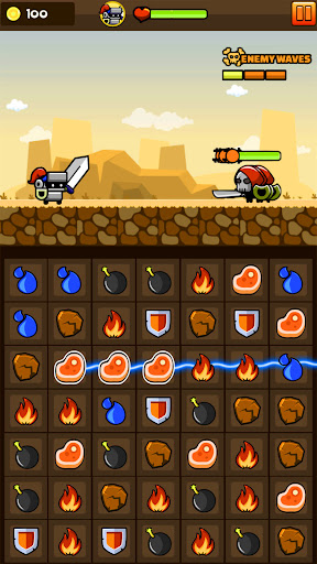 Android application Puzzle Warriors screenshort