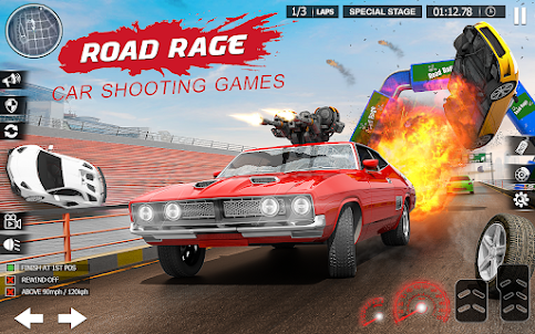 Rage Road : Car Shooting Games