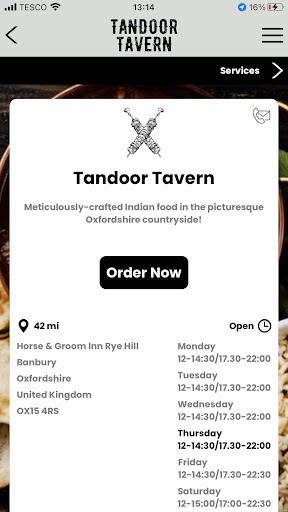 Tandoor Tavern Screen 2