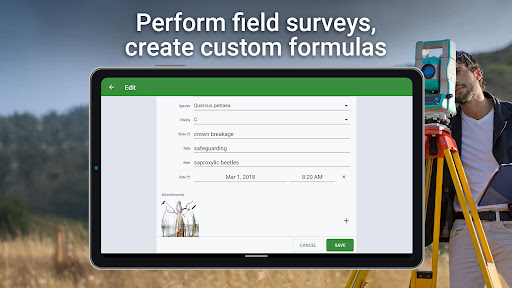 Screenshot of Locus GIS Offline Land Survey