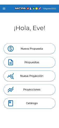 Android application MCPA Cotizador screenshort