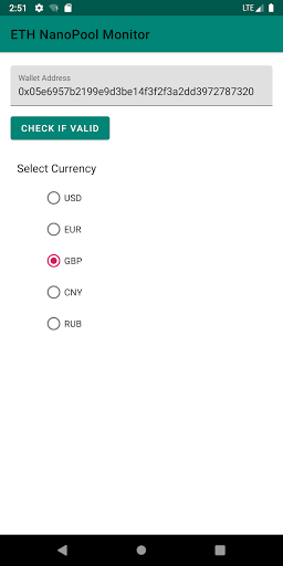 Ethereum Nanopool Monitor