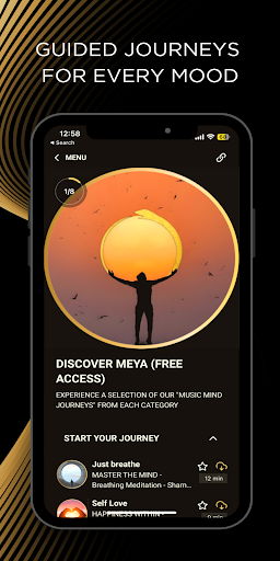 Screenshot of MEYA: Transform with Music