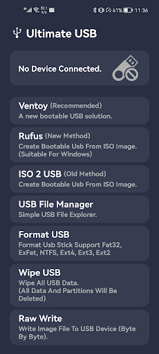 Android application Ultimate USB (All-In-One Tool) screenshort