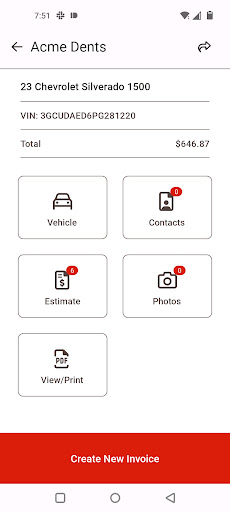 Android application ADAS Mobile screenshort