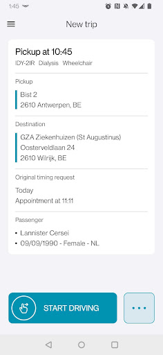 Android application Triptomatic screenshort