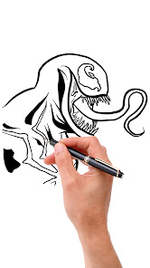 Captura de Pantalla 15 How To Draw Black Spider Venom android