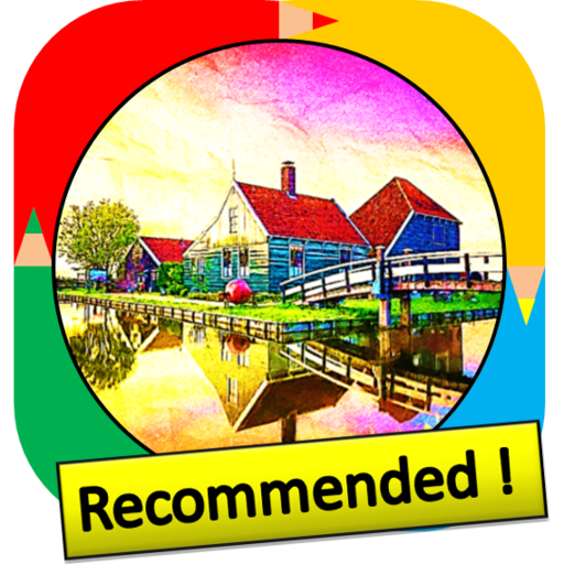 Color by Number - countryside logo