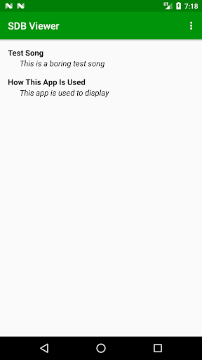 Android application SDB Viewer screenshort