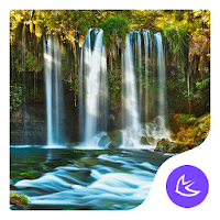 Waterfall nature scene -APUS Launcher theme