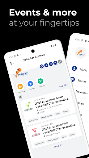 Android application Volleyball Australia screenshort